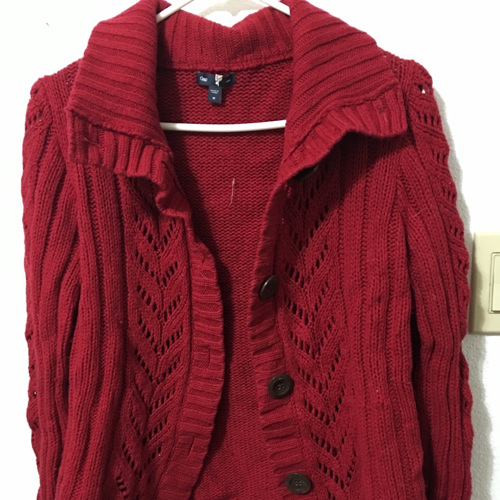 Knitted sweater cardigan